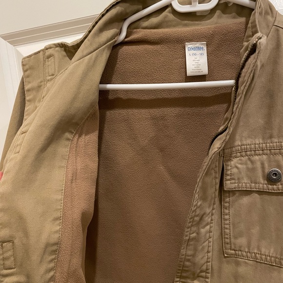 Youth Tan Gymboree Winter Coat Cargo Jacket - Picture 5 of 7